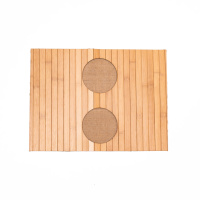 Сервировочный коврик бамбук 39х29, подставка для посуды деревянная HB-40-5