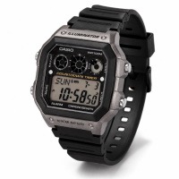 Чоловічий спортивний годинник Casio AE-1300WH-8A з таймером та водозахистом 10 ATM