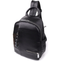 Женский рюкзак из натуральной кожи Vintage 23055 Черный