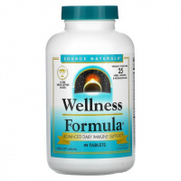 Поддержка Иммунитета, Source Naturals, Wellness Formula, 45 таблеток