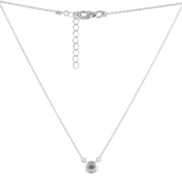 Серебряное колье CatalogSilver с натуральным топазом 0.607ct, вес изделия 2,16 гр (2126386) 4204500 размер