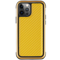 Чохол для iPhone 13 Pro PC+TPU+Metal K-DOO MARS Series (Carbon Yellow) - купити в SmartEra.ua