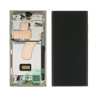 Дисплей для Samsung S918 Galaxy S23 Ultra (5G) (2023) с чёрным тачскрином и Sky Blue корпусной рамкой GH82-30466G Original