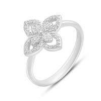 Серебряное кольцо CatalogSilver с фианитами, вес изделия 2,81 гр (2153740) 18.5 размер