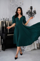 Коктейльна Сукня Прозора Спина 24049 Зелена