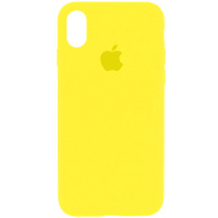 Чохол для iPhone XR Silicone Case Full Protective (AA) (Жовтий/Neon Yellow) - купити в SmartEra.ua