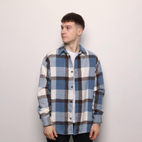 Сорочка Pobedov Tartan Синьо-чорний