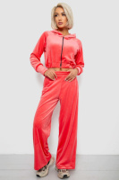 Спортивний костюм жіночий велюровий, колір рожевий, 257R4125