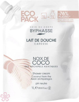 Крем для душа Byphasse Caresse Shower Cream  Eco-Refill 1000 мл Кокос