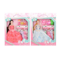 Кукла шарнирная в наборе 2128B 28 см