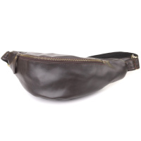 Сумка бананка відмінної якості з гладкої натуральної шкіри 723144