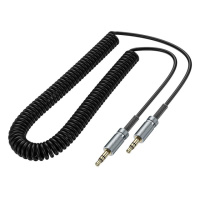 Аудiокабель HOCO UPA31 3.5mm male to 3.5mm male, TPU, 3m, Black (6942007631235)
