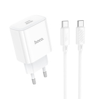 Мережевий Зарядний Пристрій Hoco C76A Pro 1USB-C PD/QC 30W+Type-C to Type-C