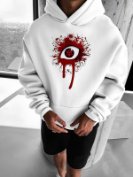 Худі з дтф білий (оверсайз) | 66-547