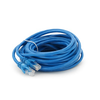 Патч-корд литой RITAR, UTP, RJ45, Cat.6, 10m, синий, Cu (медь) Q100