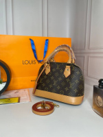 Женская сумка Louis Vuitton alma bb monogram brown wb026