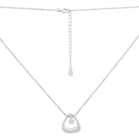 Серебряное колье CatalogSilver с фианитами, вес изделия 3,95 гр (2186953) 400450 размер
