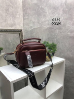 Бордо - спортивна, молодіжна крос-боді сумочка зі знімним ременем у комплекті (0529)