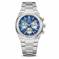 Чоловічий годинник Pagani Design PD-1707 Silver-Blue з сапфіровим склом та механізмом Seiko VK63