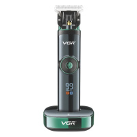Аккумуляторная машинка для стрижки VGR V-671, 4 насадки, LED display, Box
