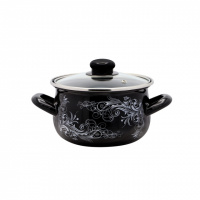 Кастрюля эмалированная 2,1 л «Серебро» 16658