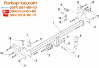 Тягово-сцепное устройство (фаркоп) Kia Soul (2014-2019)