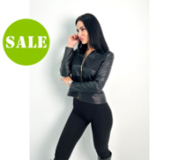 Жіноча легка куртка шкіряна «Nika» оптом | Норма | Розпродаж моделі