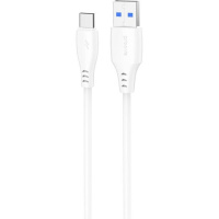Кабель Proove Simple Silicone USB to Type-C 3A 1m White (CCSS15001202)
