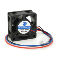 Кулер корпусний Merlion 4020, 40x40x20mm, 12V/0.15A, RPM 1500±15%, 3-pin, Black, OEM