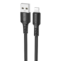 Дата кабель Borofone BX116 Certain USB to Lightning 2.4A (1m)
