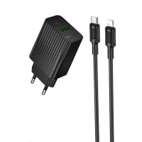 МЗП Borofone BAS76A Source PD30W+QC3.0 (1USB-A/1C) + кабель Type-C to Lightning