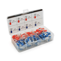 Набор клемм/наконечников 230шт(E4009r+b-20/2,E2508r+b-30/2,E1508r+b-40/2,E6010r+b-25/2)в боксе