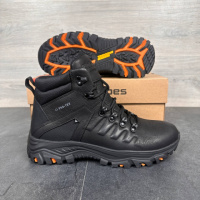 Черевики  зимові шкіряні, хутро чорні