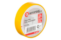 Стрічка ізоляційна Intertool 15 м x 17 x 0.15 мм жовта (IT-0042) (10 шт.)