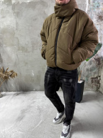 Куртка зимова (матова) зі знімним капюшоном виробництво Україна