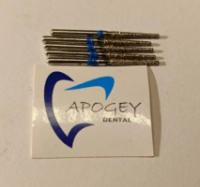 Стоматологические алмазные фрезы боры 5 шт ApogeyDental TF-11 в мягкой упаковке (синяя серия)