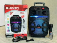 Портативная колонка Kimiso QS-4007 Bluetooth, с микрофоном для караоке, FM радио, MP3, пультом