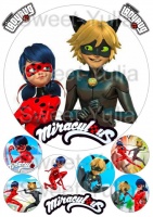 Вафельные картинки на тему: Леди Баг