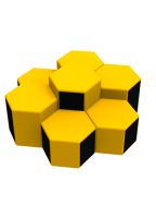 Комплект детских пуфов Соты Kidigo (43024)