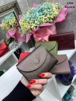 Бронза - на магніті та на блискавці - мініатюрний, жіночий, зручний та практичний гаманець - 13х10 см (1384)