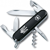 Нож Victorinox Spartan Ukraine Black «Тризуб» (1.3603.3_T0010u)