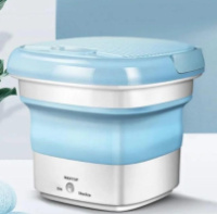 Складная стиральная машина портативная мини-машинка для стирки Maxtop Silicon Washing Machine