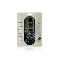 Ампульная маска для лица c экстрактом черной икры Jigott Caviar Real Ampoule Mask, 10 шт * 27 мл