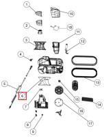 Права бічна кришка з гвинтами для робота-пилососа Fairland X30-X80 (2020010100061)