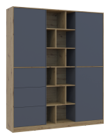 Шкаф для одежды Doros Морган Дуб Артизан/Графит ДСП/Ящики 180х38.5х210 DRS-011612 (42002256)