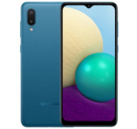 Смартфон Samsung Galaxy A02 2/32GB Blue (SM-A022G), 2 SIM 4G 6.5« GPS 5000 мА·ч б/в