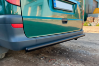 Задняя дуга AK002 Черная (нерж.) для Mercedes Vito W639 2004-2014 гг