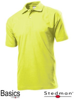 Футболка-поло мужская желтая оптом (под нанесение логотипа)