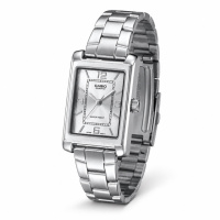 Жіночий годинник Casio LTP-1234DD-7A Original — Кварцовий Класичний Браслет зі Сріблястим Циферблатом