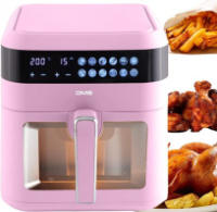 Мультипечь-аерофритюрница DMS HFG-7R 1800 Вт розовая